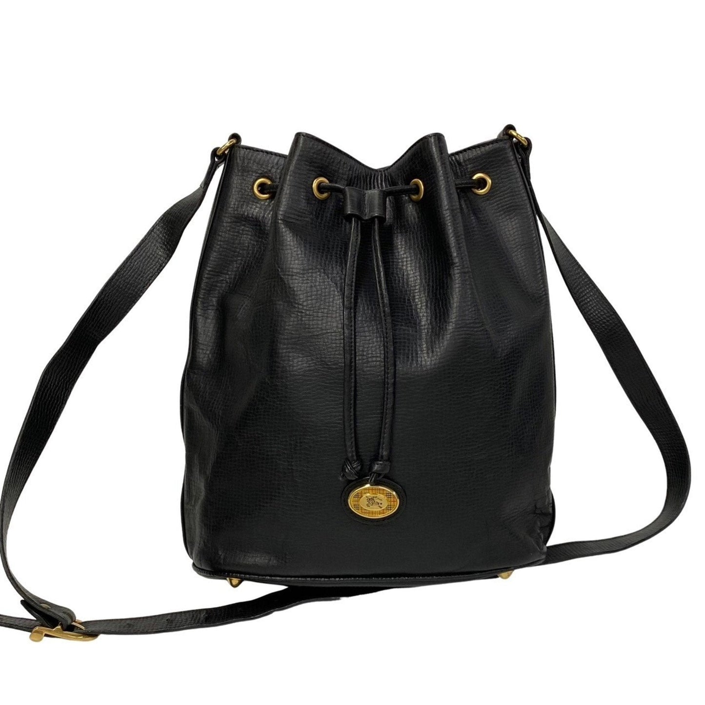 Burberry Nova Brand Leather Black Shoulder Bag