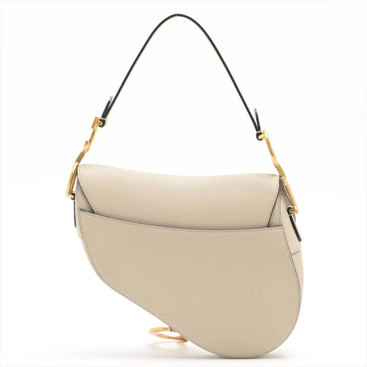 Christian Dior Beige Grained Leather Saddle Bag [Clearance Sale] Rovelle Bags