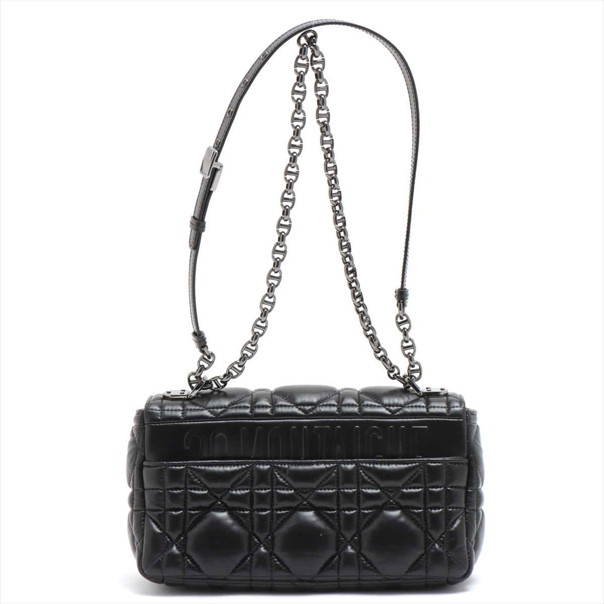 Dior Caro Leather Shoulder Bag Black Rovelle Bags