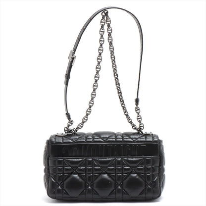 Dior Caro Leather Shoulder Bag Black Rovelle Bags