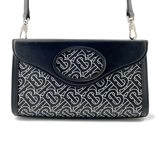 BURBERRY 2wayBag Black/White Leather