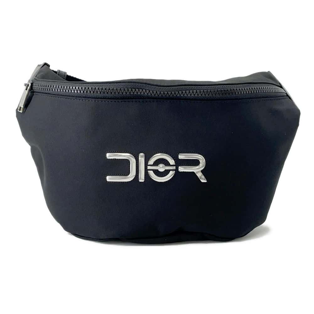 Dior DiorxHajime Sorayama belt bag Black1YAPO100 Nylon Leather Rovelle Bags