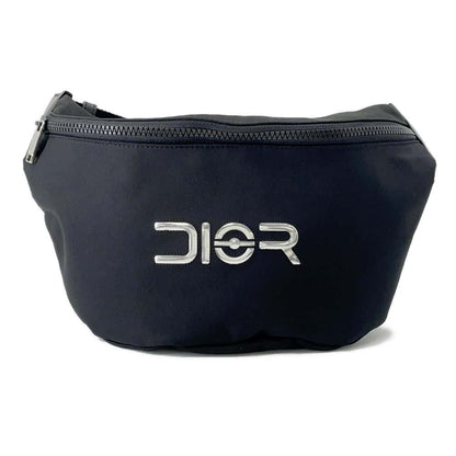 Dior DiorxHajime Sorayama belt bag Black1YAPO100 Nylon Leather Rovelle Bags