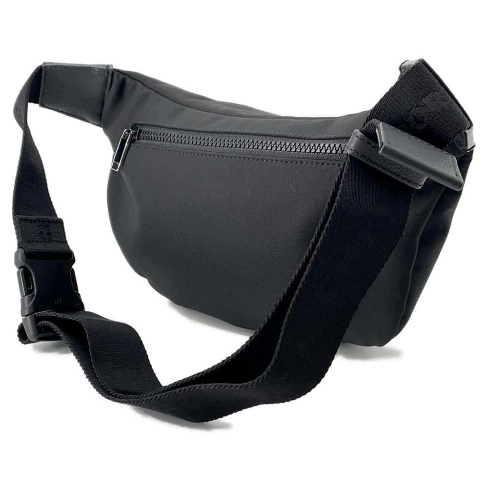 Dior DiorxHajime Sorayama belt bag Black1YAPO100 Nylon Leather Rovelle Bags