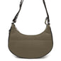 CELINE AVA Quilted Shoulder Khaki196972 Nylon Leather Size Medium