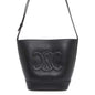 CELINE Cuir Triomphe Small Bucket Shoulder Bag Black198243 Calf Leather