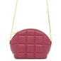 Bottega Veneta Half Moon Shoulder Bag Bordeaux Leather
