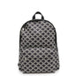 CELINE Triomphe Backpack Black/White188382FSZ PVC Coated Canvas Leather