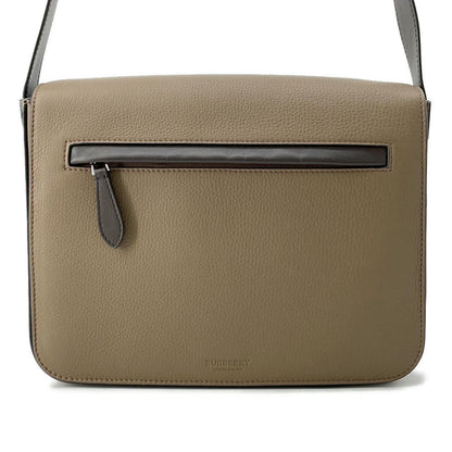 BURBERRY Flap messenger bag Brown Leather