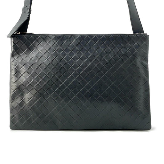 Bottega Veneta INTRECCIATO messenger bag Black620537 Leather