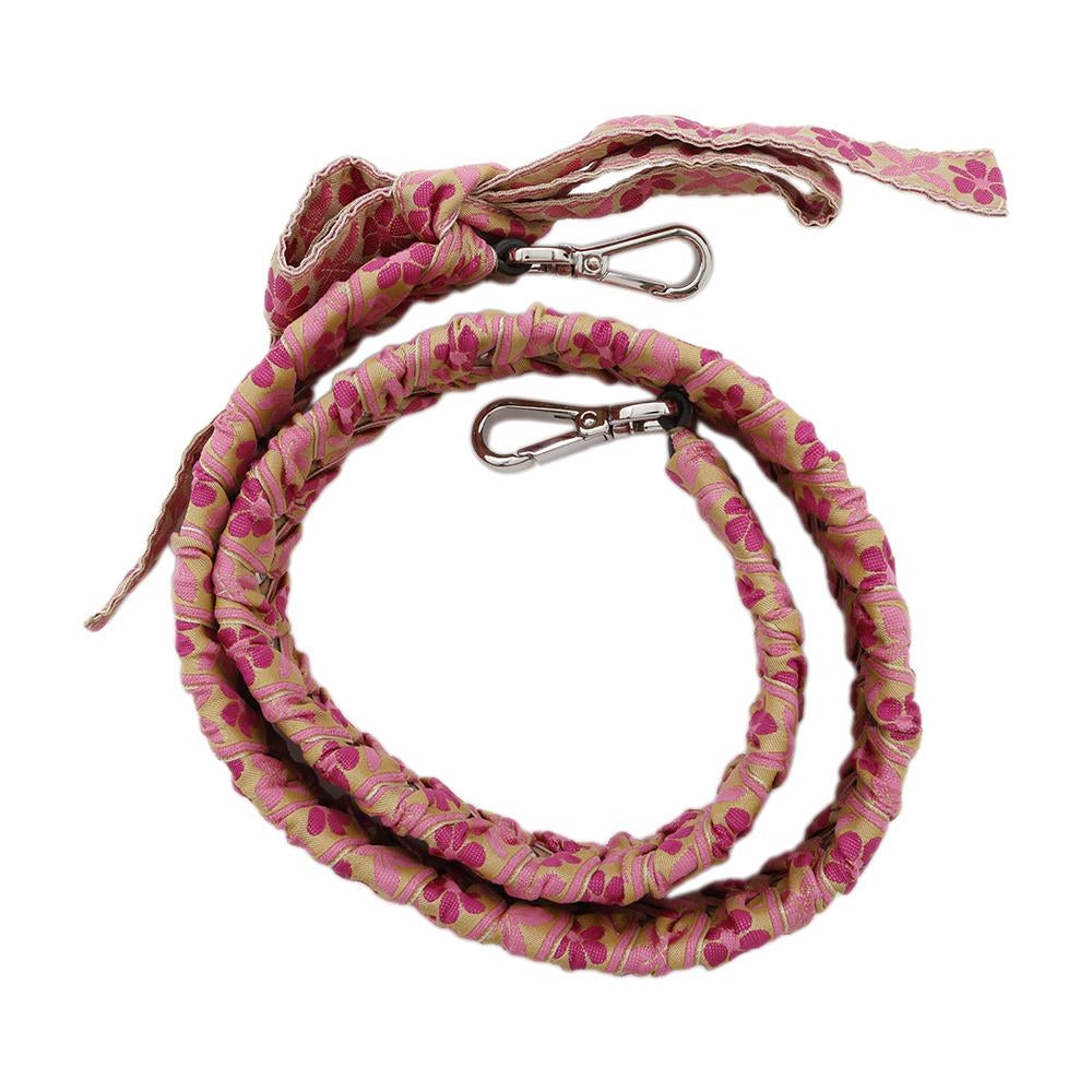FENDI ?Strap You Ribbon Floral Pink8AV077 Leather Cotton Rovelle Bags