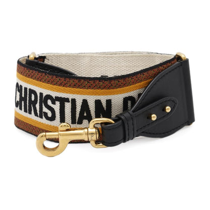 Dior Shoulder Strap Beige/Brown Canvas Leather Rovelle Bags
