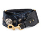 Dior Medallion Embroidery Shoulder Strap BlueAY5626W3 Canvas Leather Rovelle Bags