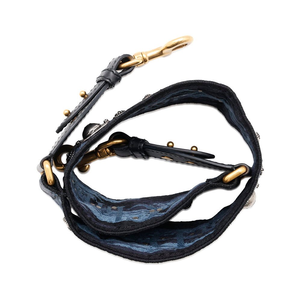 Dior Medallion Embroidery Shoulder Strap BlueAY5626W3 Canvas Leather Rovelle Bags