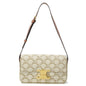 CELINE Triomphe One Shoulder Bag White194142 PVC Leather