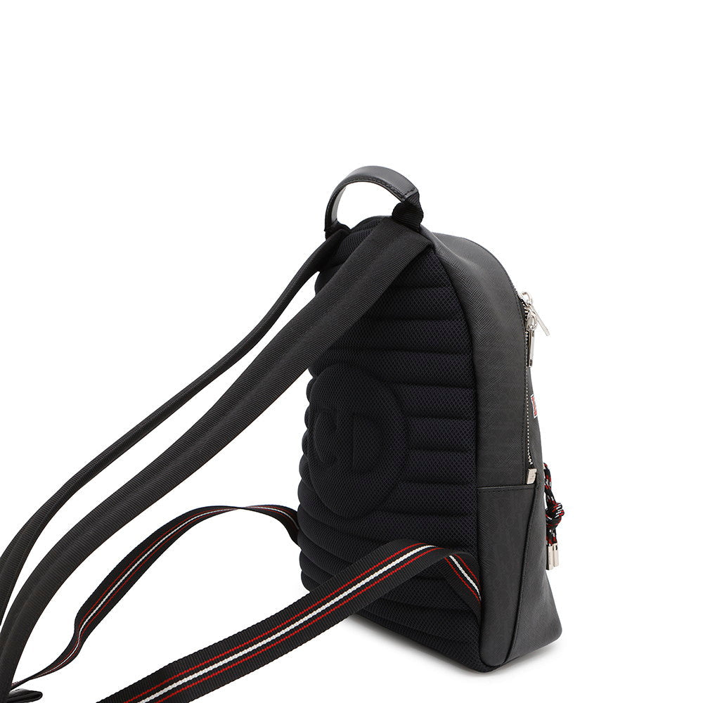 Dior Logo Backpack Black Leather Rovelle Bags