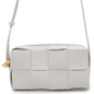 Bottega Veneta Maxi INTRECCIATO Cassette Shoulder Bag White755031 Leather Size Mini