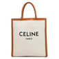 CELINE Vertical Cabas Natural/Tan190402 Canvas Leather
