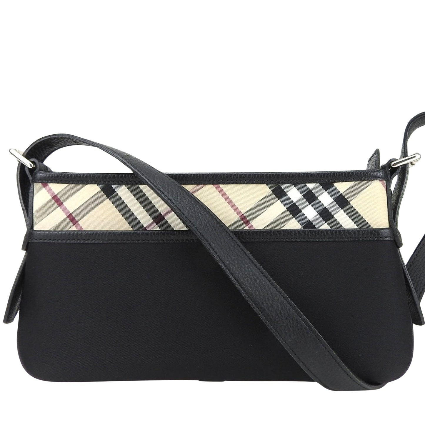 Burberry Nova Brand Canvas Black Shoulder Bag Style 4