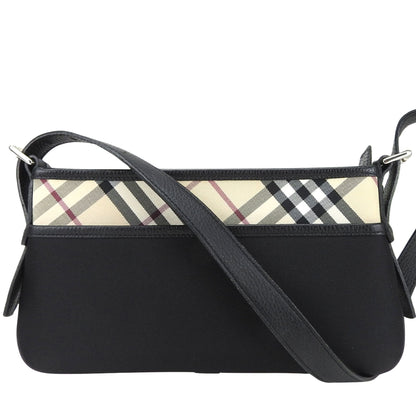 Burberry Nova Brand Canvas Black Shoulder Bag Style 4