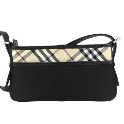Burberry Nova Brand Canvas Black Shoulder Bag Style 4