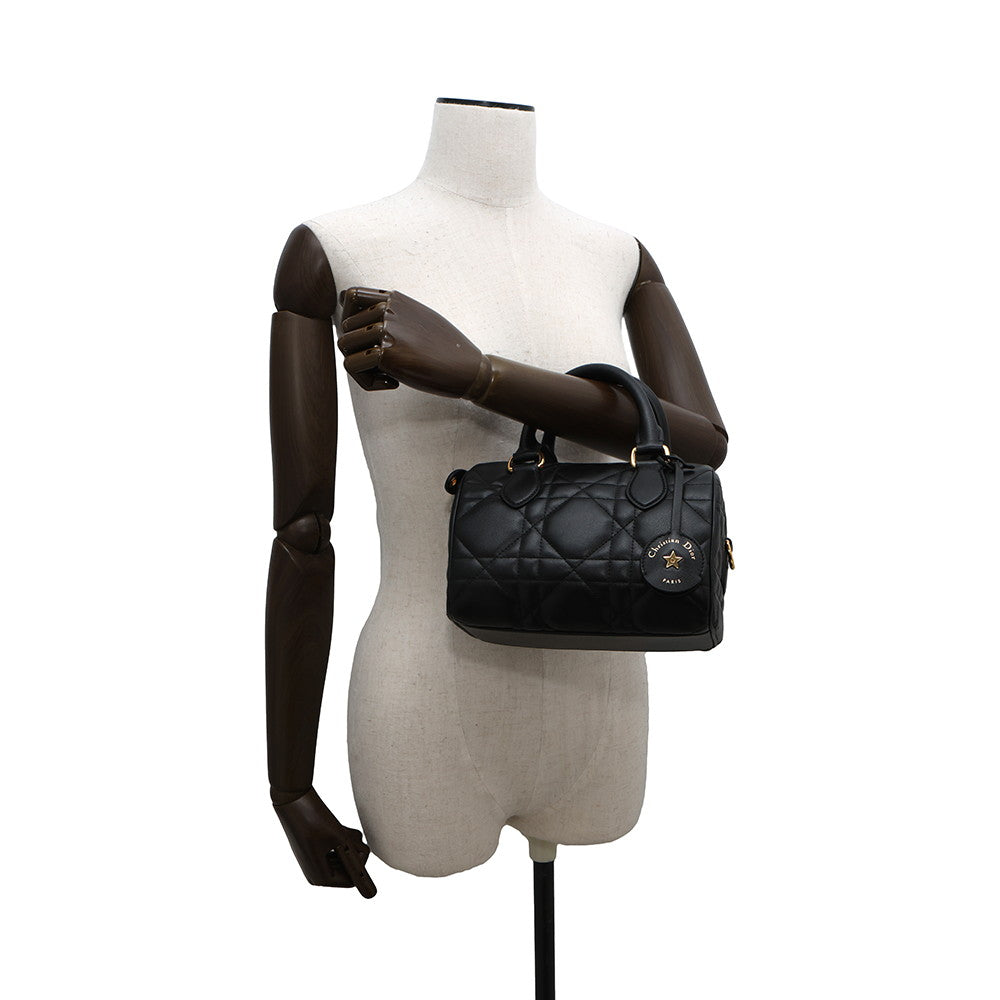 Dior Macrocannage Dior Groove 20 Bag BlackM1364UBOL_M900 Calf Leather Size Small Rovelle Bags