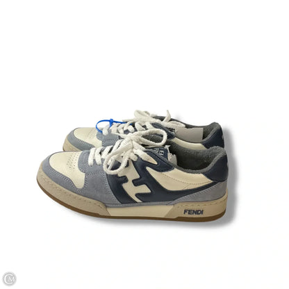 Shoes Luxury Designer By Fendi In Blue & Cream, Size: 9 Rovelle Bags