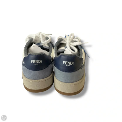 Shoes Luxury Designer By Fendi In Blue & Cream, Size: 9 Rovelle Bags