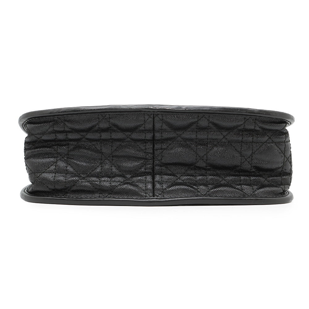 Dior Cannage Messenger BlackM1022PPCD Coating canvas Rovelle Bags