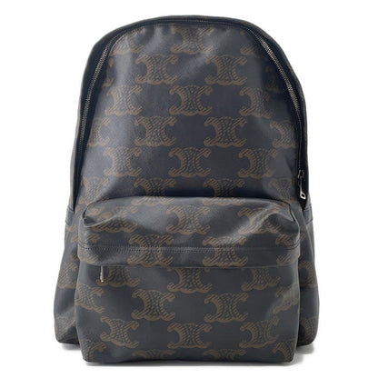 CELINE Triomphe Backpack Black/Brown188382 PVC Leather