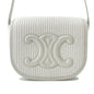 CELINE Triomphe Shoulder Bag White198262EBL.01WW Raffia Leather