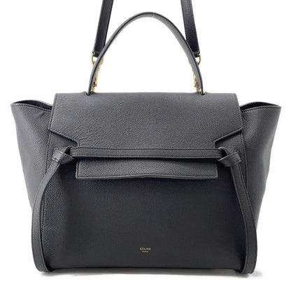 CELINE Belt bag Black Leather Size Mini