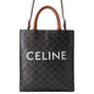 CELINE Vertical Cabas Tan191542 TriompheCanvas Leather Size Small
