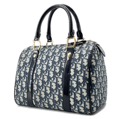 Dior Trotter Travel Bag Navy PVC Patent Leather Rovelle Bags