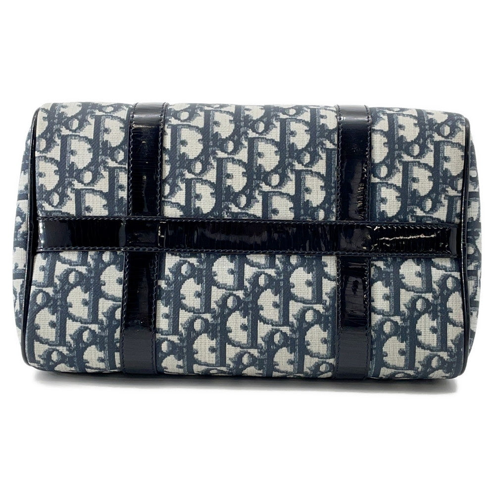Dior Trotter Travel Bag Navy PVC Patent Leather Rovelle Bags