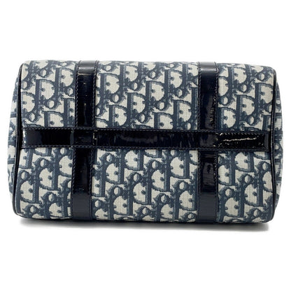 Dior Trotter Travel Bag Navy PVC Patent Leather Rovelle Bags