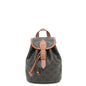 CELINE Triomphe Falco Backpack Tan197662 PVC Calf Leather Size Mini