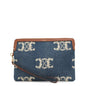CELINE With StrapSmallPouch Blue/Brown10J502 Denim