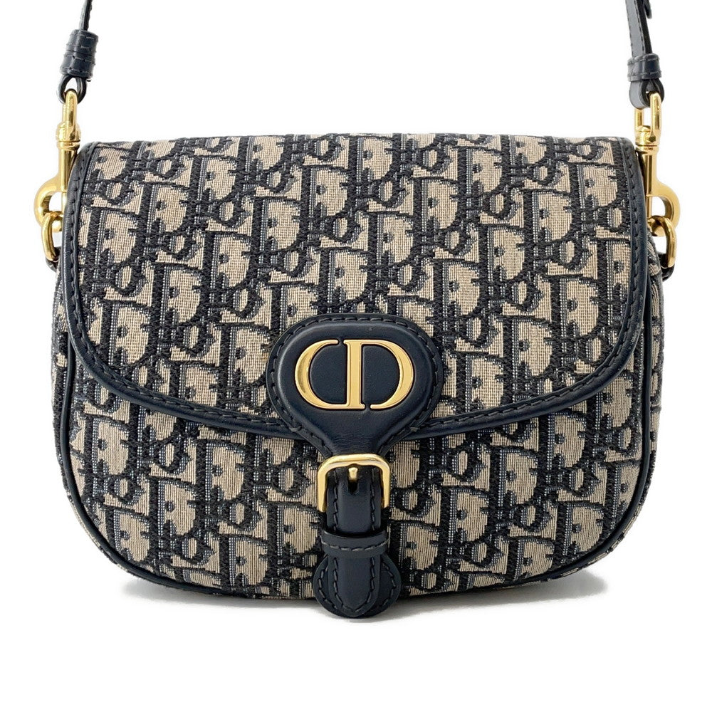 Dior Oblique Bobby Shoulder Bag NavyM9319UTZQ Canvas Leather Rovelle Bags