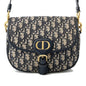 Dior Oblique Bobby Shoulder Bag NavyM9319UTZQ Canvas Leather Rovelle Bags