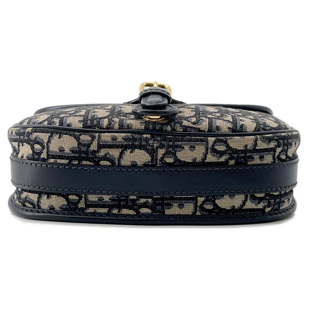 Dior Oblique Bobby Shoulder Bag NavyM9319UTZQ Canvas Leather Rovelle Bags