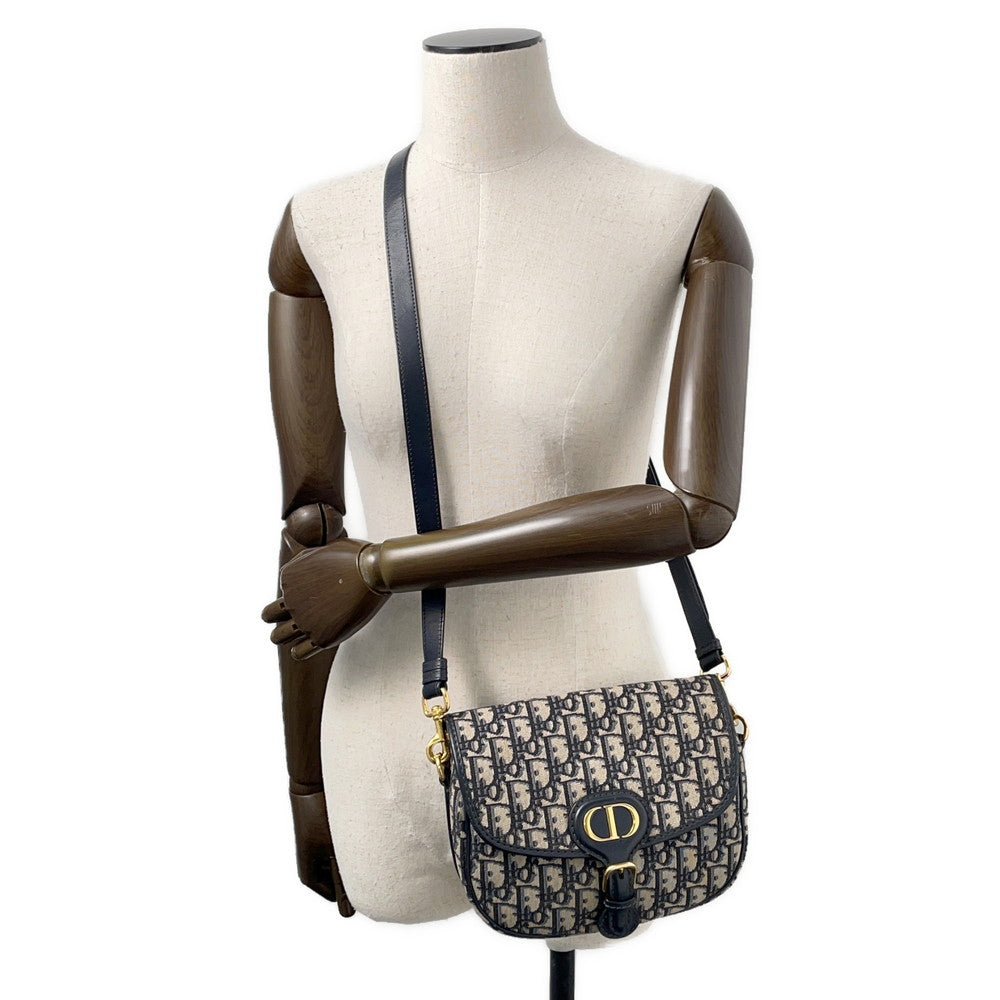 Dior Oblique Bobby Shoulder Bag NavyM9319UTZQ Canvas Leather Rovelle Bags