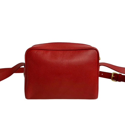 Burberry Brand Leather Red Shoulder Bag Style 5