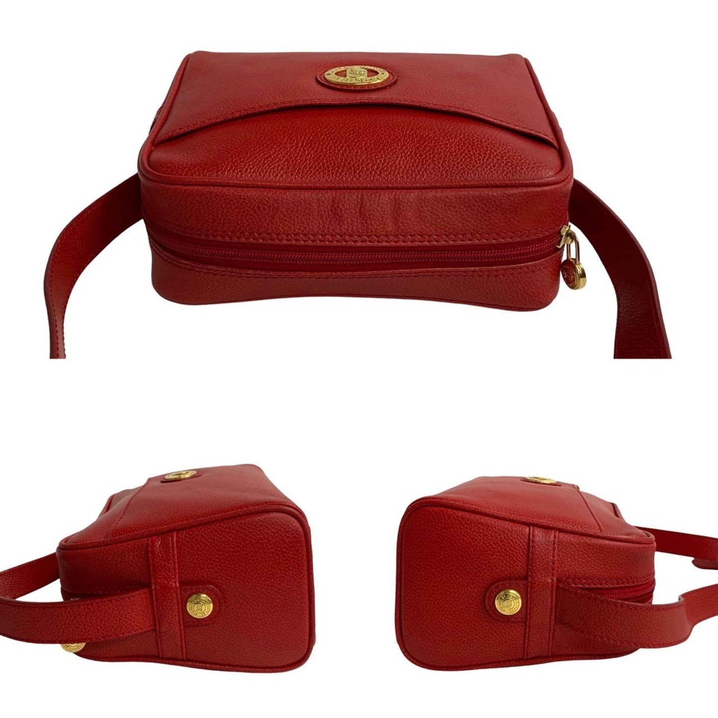 Burberry Brand Leather Red Shoulder Bag Style 5