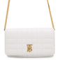 BURBERRY Roller Clutch ChainShoulder White8066176 Leather