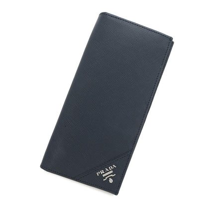 Prada Folded Long Cloth Navy2M0836 Saffiano Leatherleather Rovelle Bags