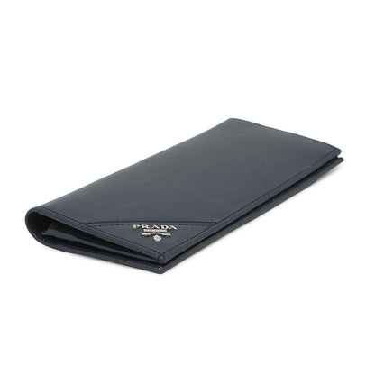Prada Folded Long Cloth Navy2M0836 Saffiano Leatherleather Rovelle Bags