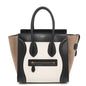 CELINE Luggage shopper White/Black/Gray167793 Leather Size micro
