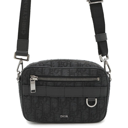 Dior Oblique Safari Shoulder Bag Black2ESWS011YKY Jacquard Leather Size Mini Rovelle Bags