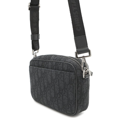 Dior Oblique Safari Shoulder Bag Black2ESWS011YKY Jacquard Leather Size Mini Rovelle Bags
